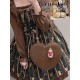 Lovely Lota Chocolate Embossed Heart Shaped Handbag(Limited Stock/3 Colours/Full Payment Without Shipping)